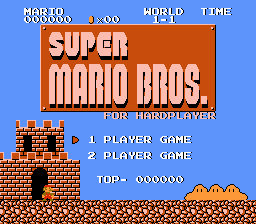Super Mario Bros for Hardplayers Title Screen